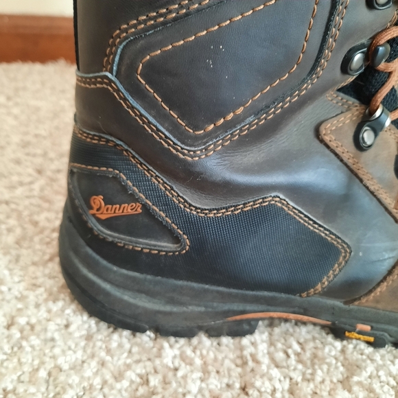 Danner Vicious 8" Brown Composite Toe NMT Leather Work Boot 13868 Size 9.5 - Picture 5 of 16
